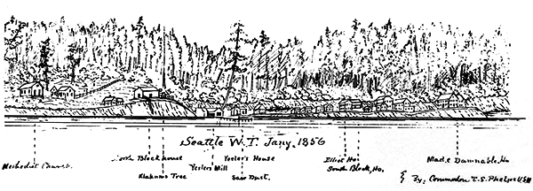 Seattle Shoreline 1856 sketch