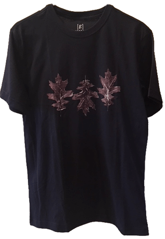 T-Shirt Leaf Printing: Front