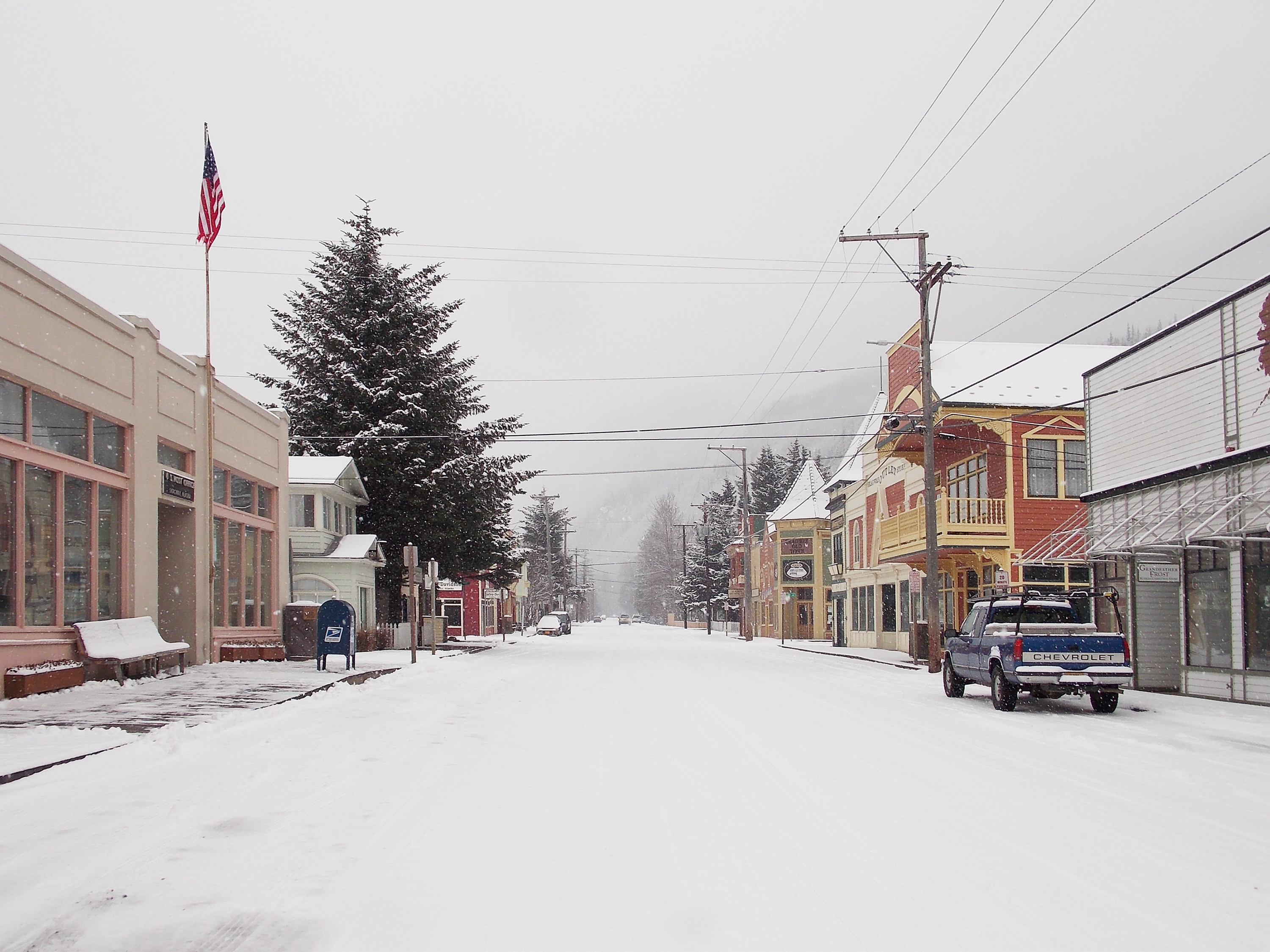 Skagway's Broadway Winter