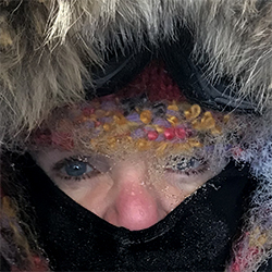 Brenda Wilbee's face, -34 degrees