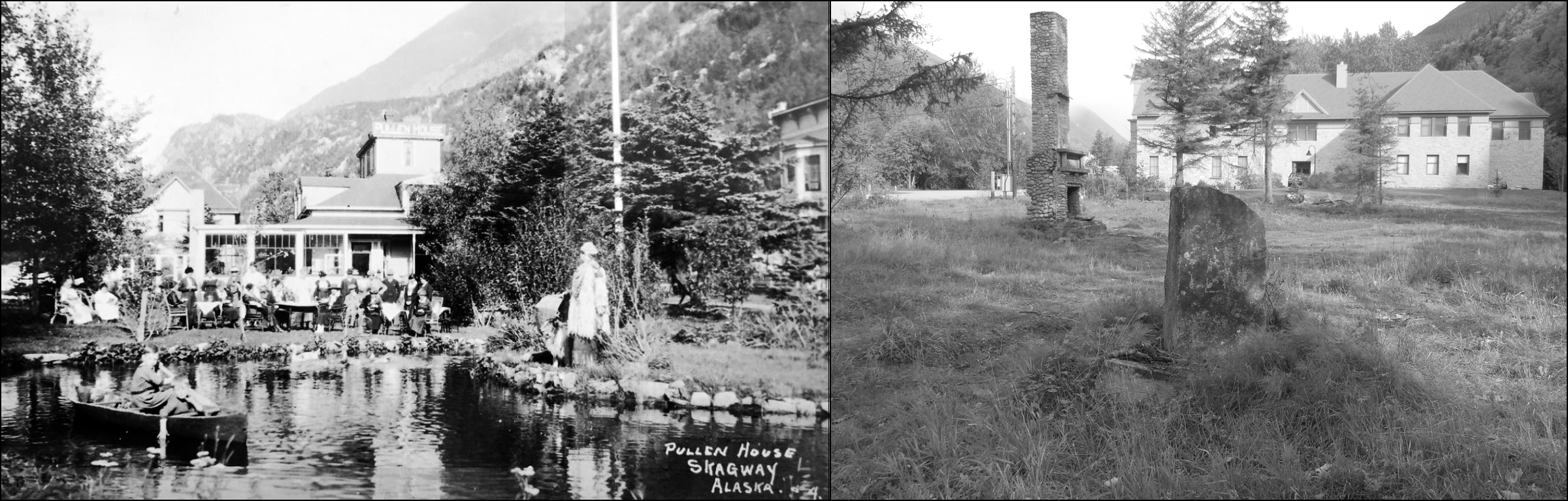 Ma Pullen's Hotel. 1900 and 2009