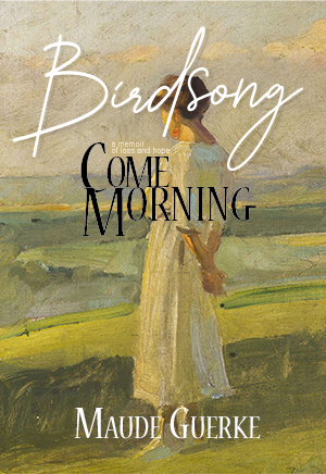Birdsong cover by Brenda Wilbee, manipulating fonts to garner a focused title.